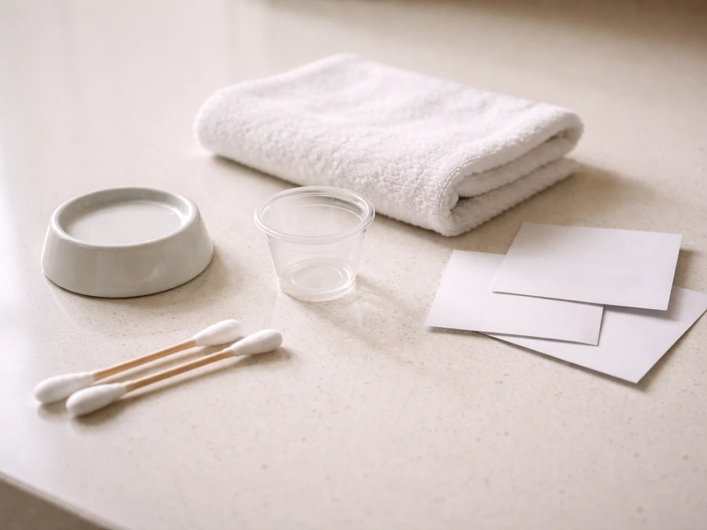 Empty bird-care setup with a removed cup and droplet, emphasizing do not give food or water.